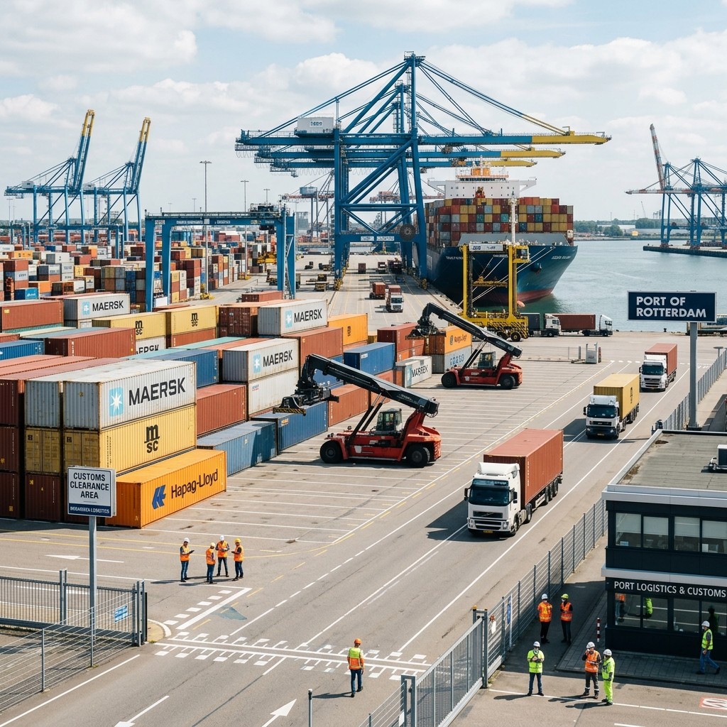 Cargo movement through a port clearance process