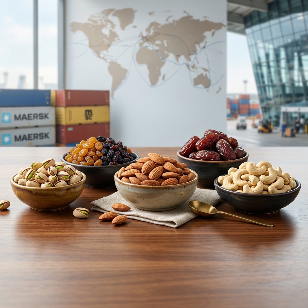 Dry fruits prepared for wholesale trade enquiry