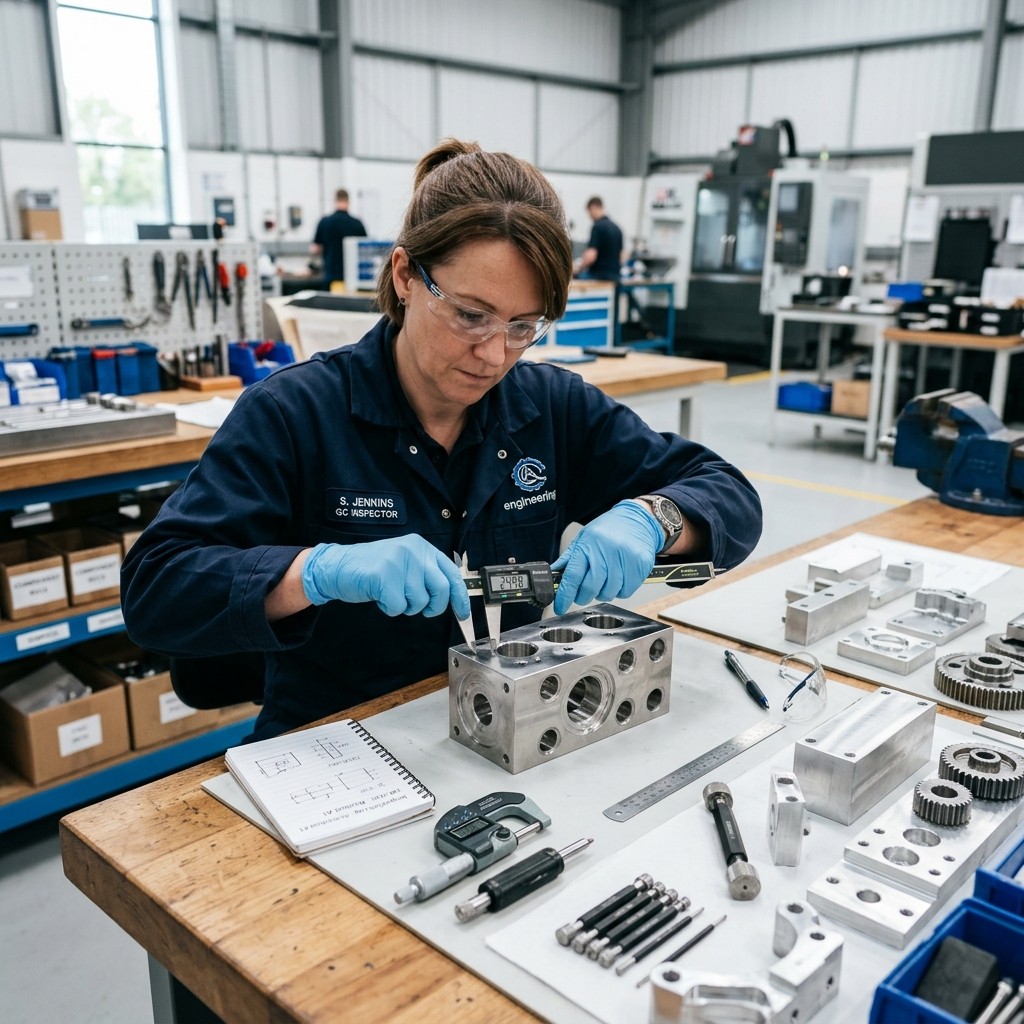 Dimensional inspection of engineering component