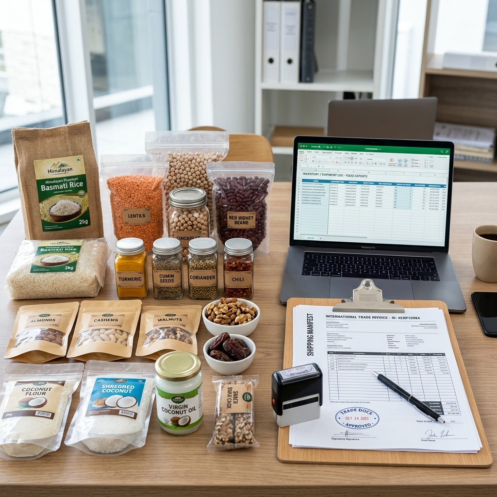 Review of food product specifications and export documentation