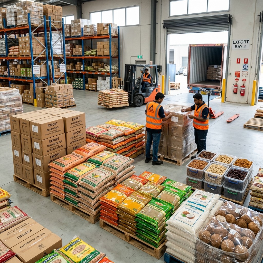 Food product shipment and logistics coordination for international trade