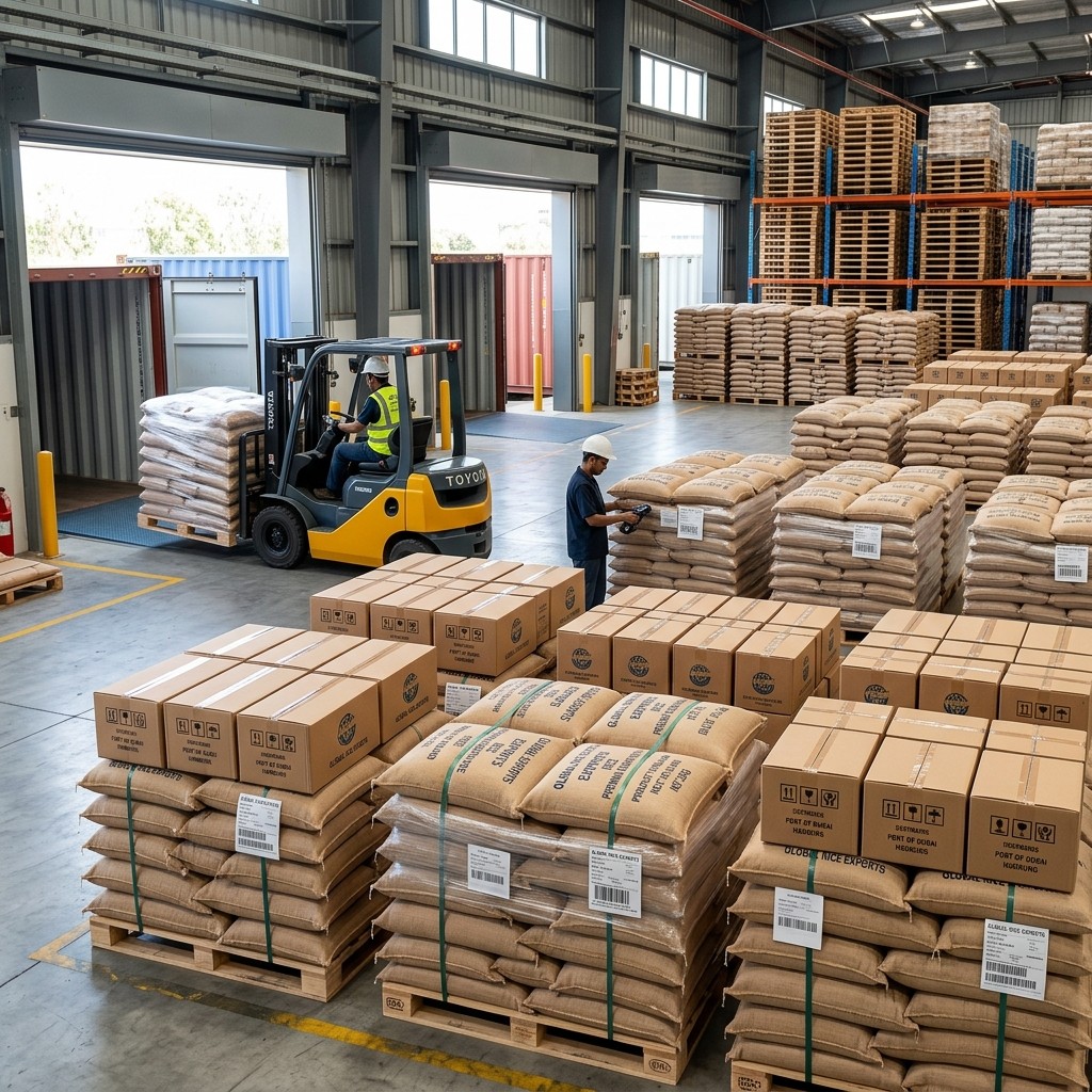 Rice shipment and logistics planning for wholesale or export order