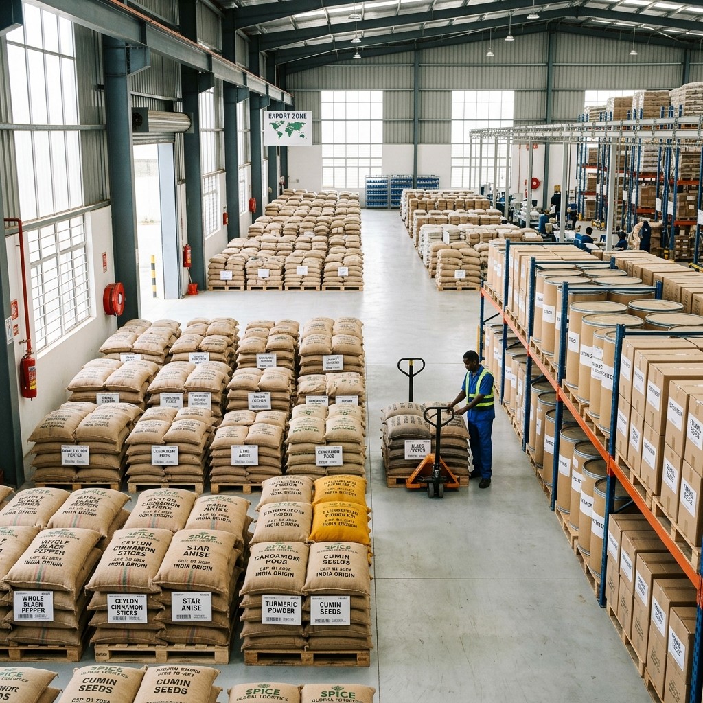Spice storage and packaging arranged to reduce moisture and contamination risk