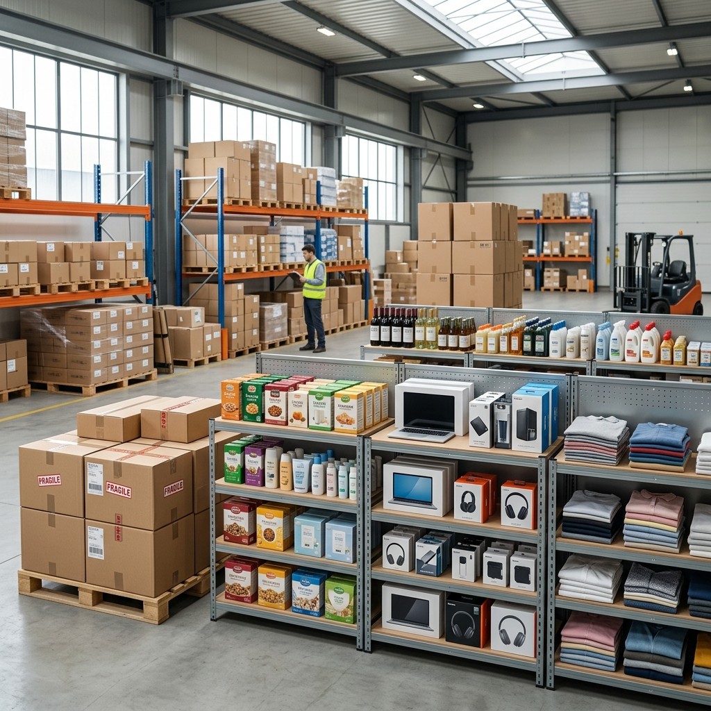 Wholesale cartons and retail-ready packaged goods